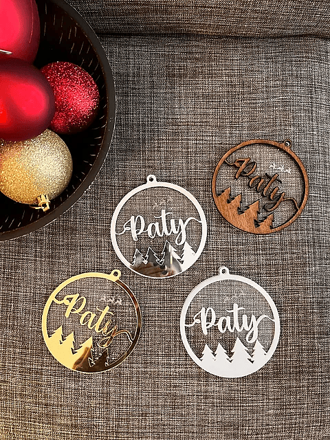 Esferas pino dos capas