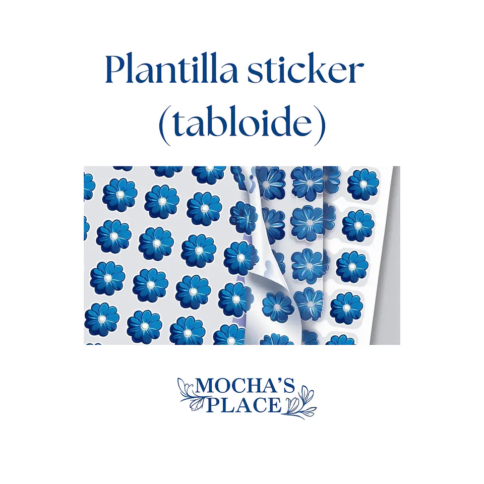 Plantilla de sticker impresa doble carta (incluye corte)  1