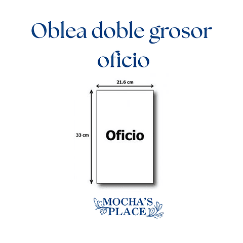 Oblea de arroz doble grosor OFICIO