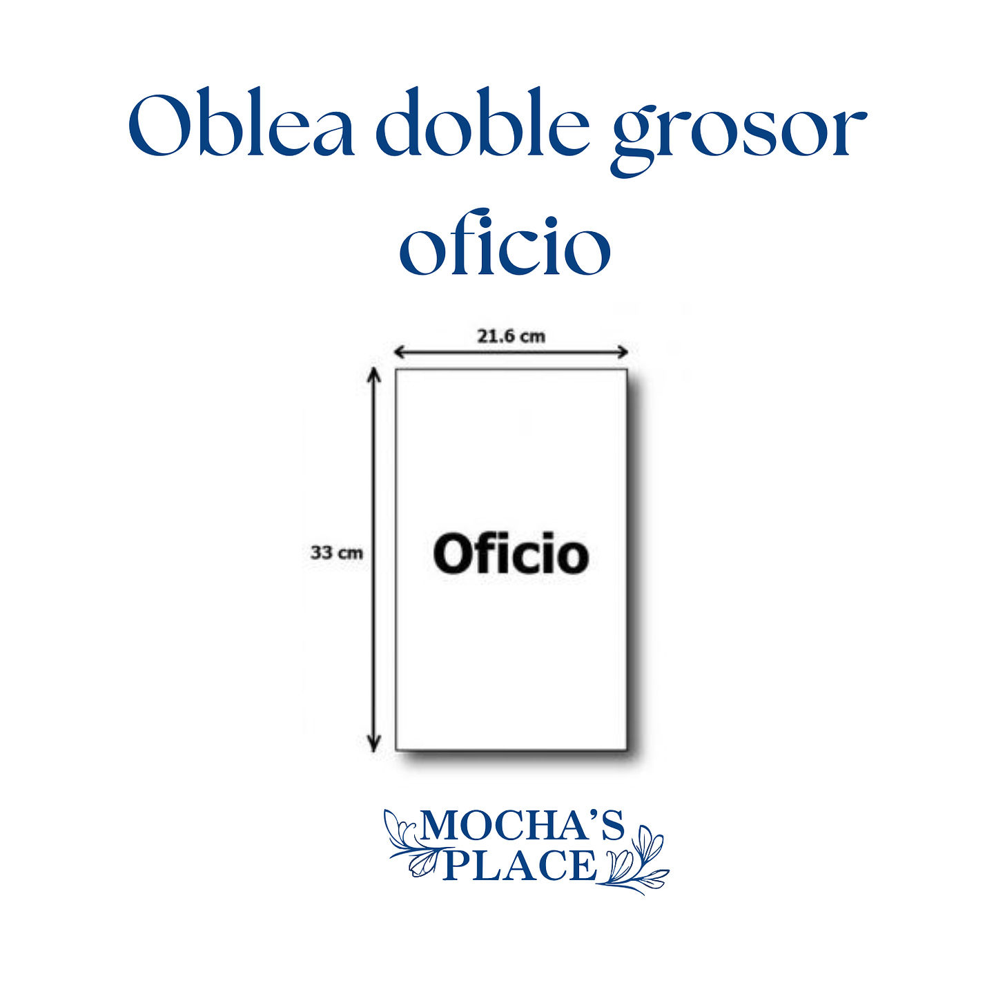 Oblea de arroz doble grosor OFICIO 1