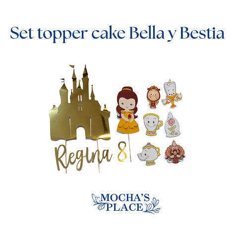 Set toppers Bella y Bestia