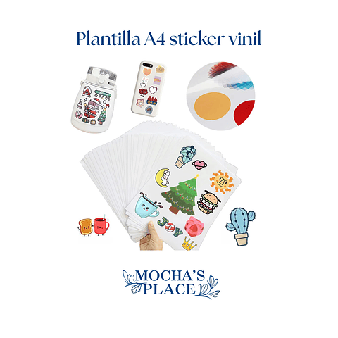 Plantilla de etiquetas vinil 