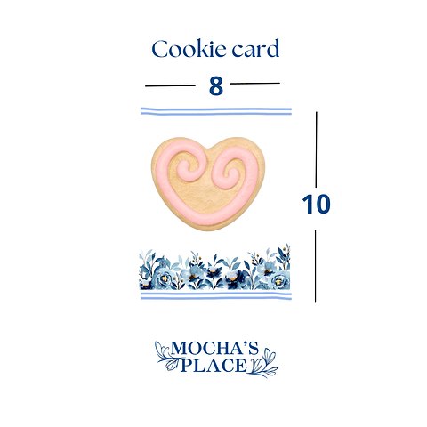Cookie card 10 piezas