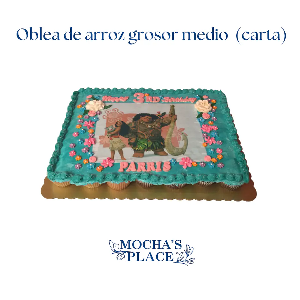 Oblea de Arroz Grosor Medio (carta) 1