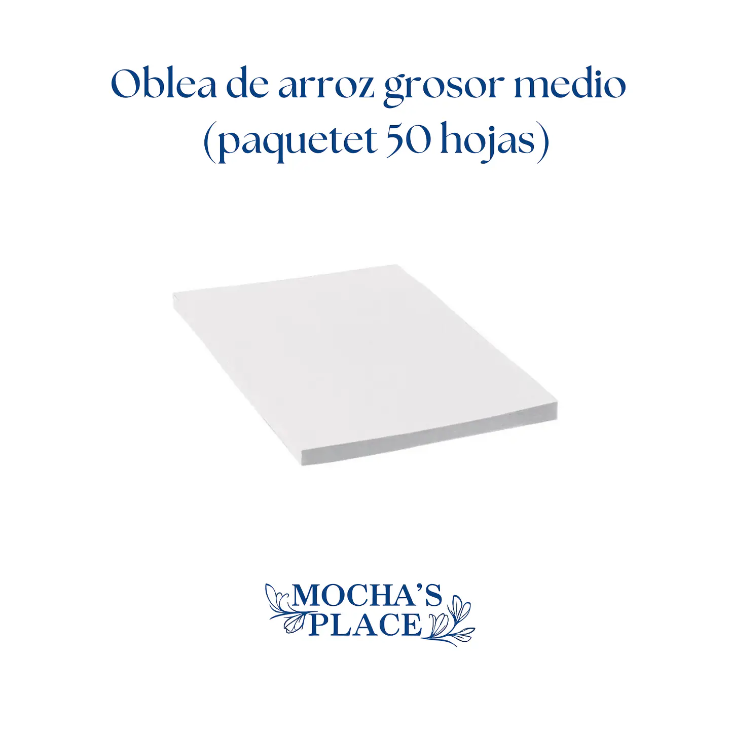 Oblea de arroz grosor medio paquete 50 hojas 1