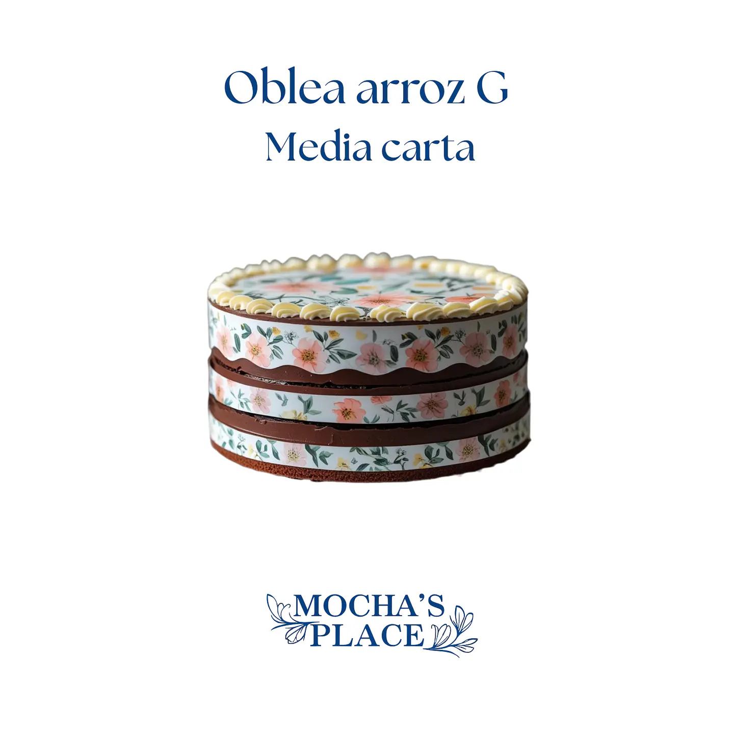 Oblea de arroz doble grosor    ( 1/2 carta )   1