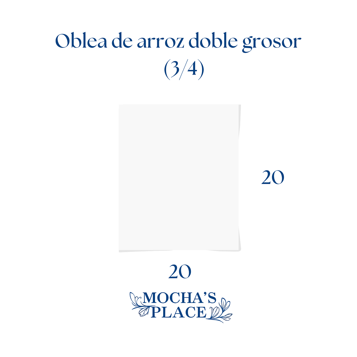 Oblea de arroz doble grosor (3/4 carta) 1
