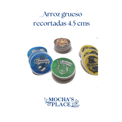 Topper cupcake arroz doble grosor  (4.5 cm) 