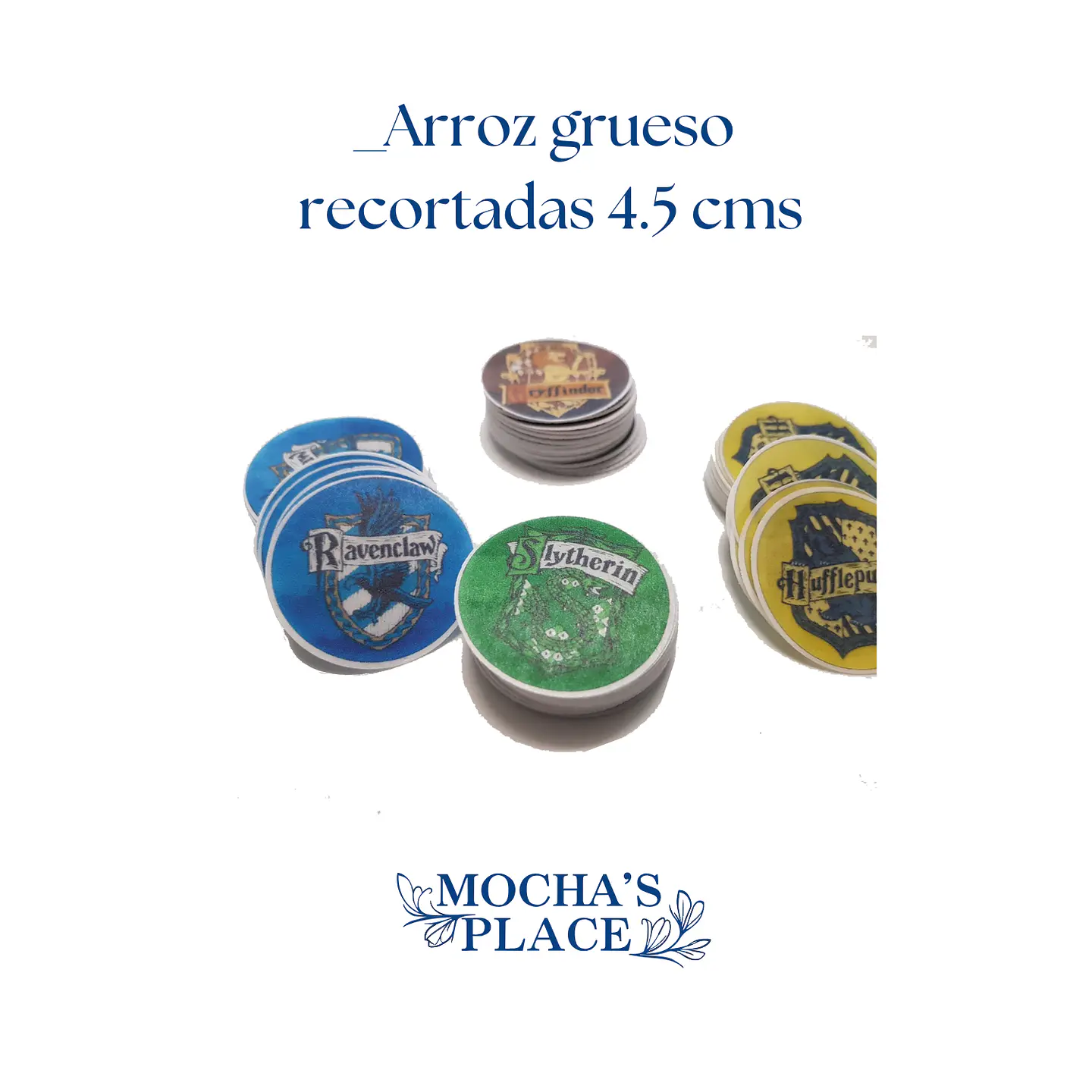 Topper cupcake arroz doble grosor  (4.5 cm)  1