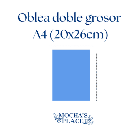 Oblea de arroz doble grosor A4