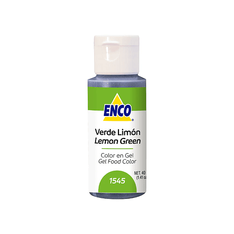Colorante en gel verde limón 40 grs. 