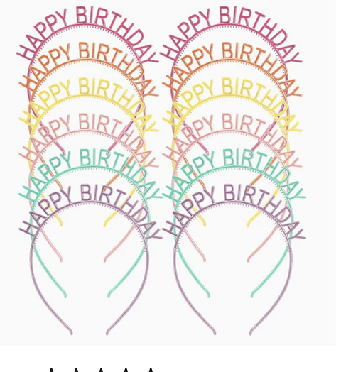 Diadema happy birthdary