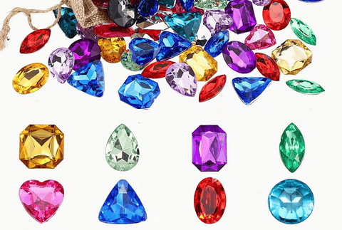 GEMAS ACRÍLICAS DECORATIVAS PARA PASTEL