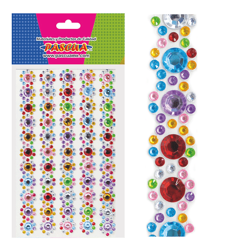 Piedras acrilicas doradas flores