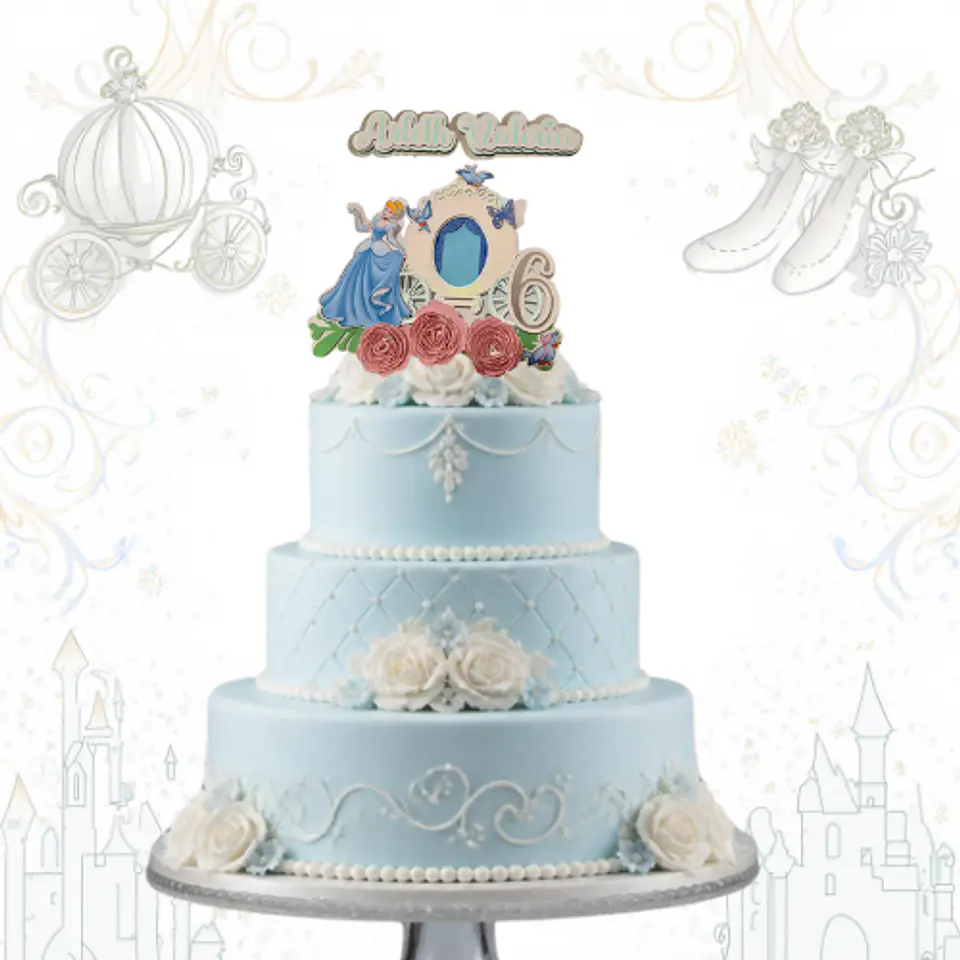 Topper cenicienta personalizable 2