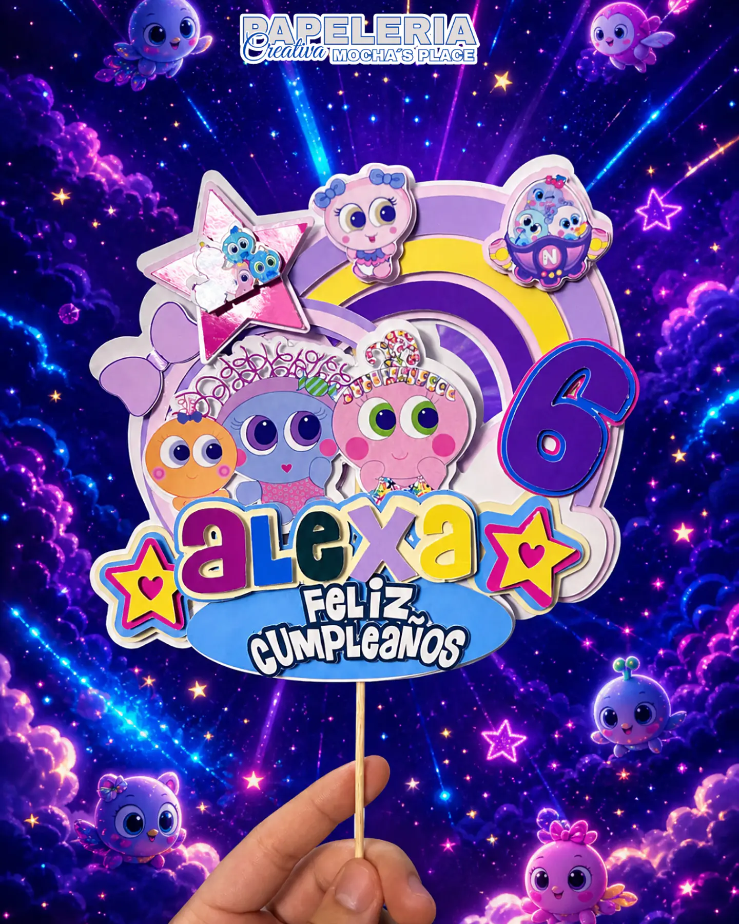 Ksimeritos, topper para pastel personalizable  1