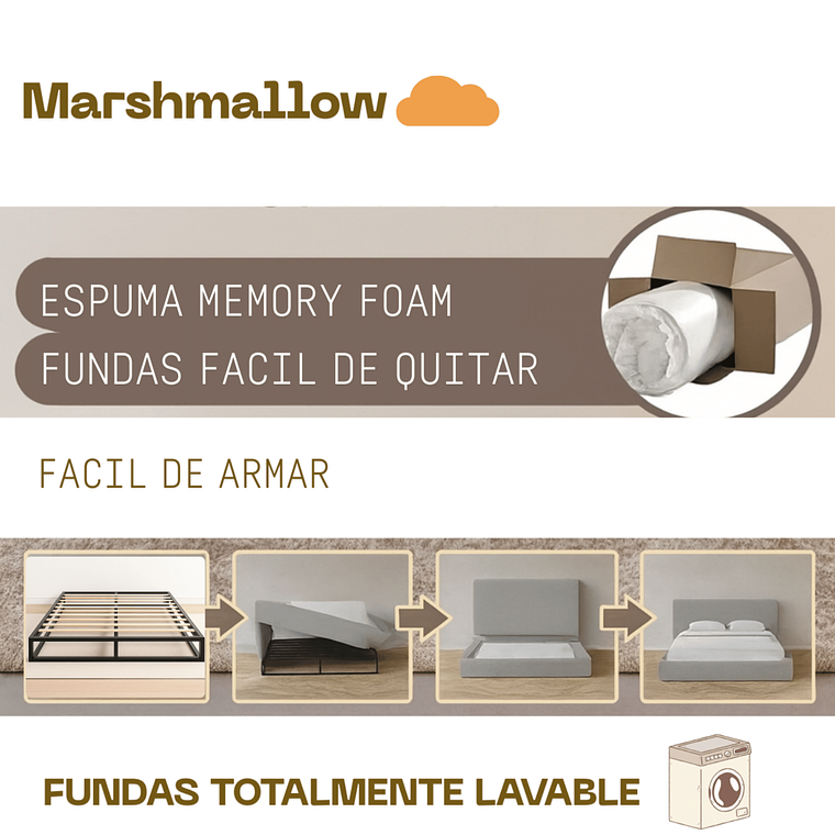 Base de Cama Marhmallow  7