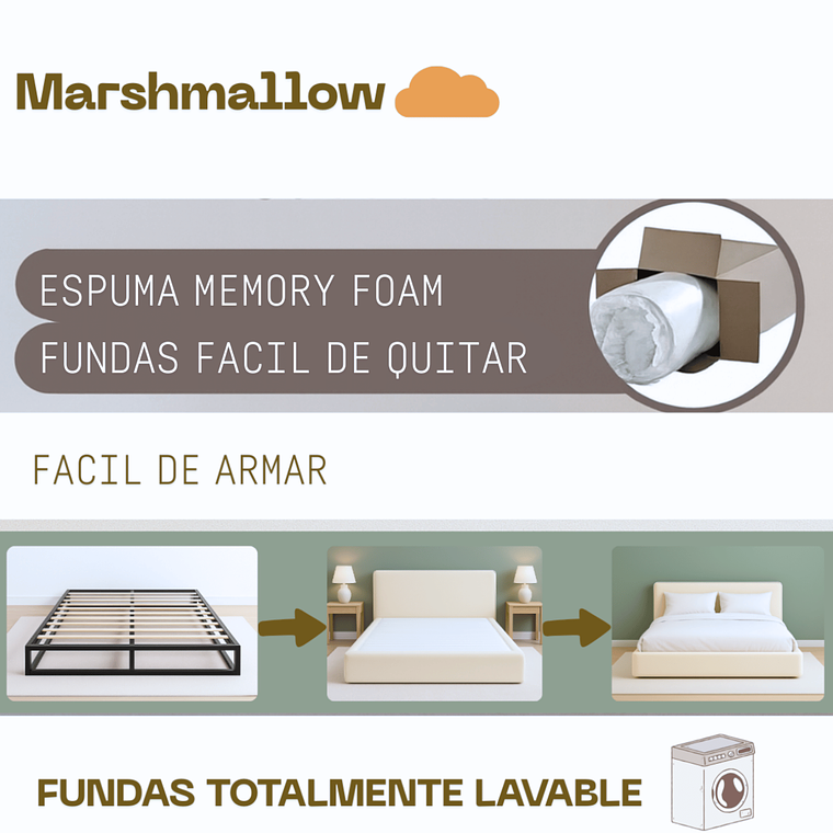 Base de Cama Marhmallow  11