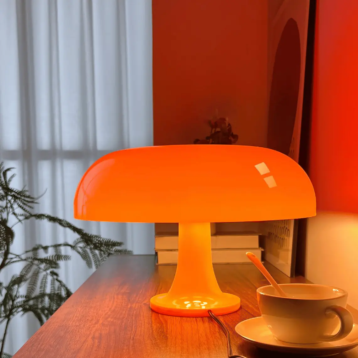 Lámpara Retro Led Tipo Hongo Moderna Regulable 3 Tonos + 1 Niveles de Brillo  3