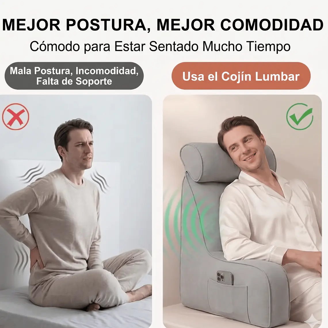 Cojín ReposEspalda - GRIS  3