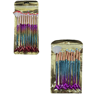 BROCHA  DE MAQUILLAJE X10