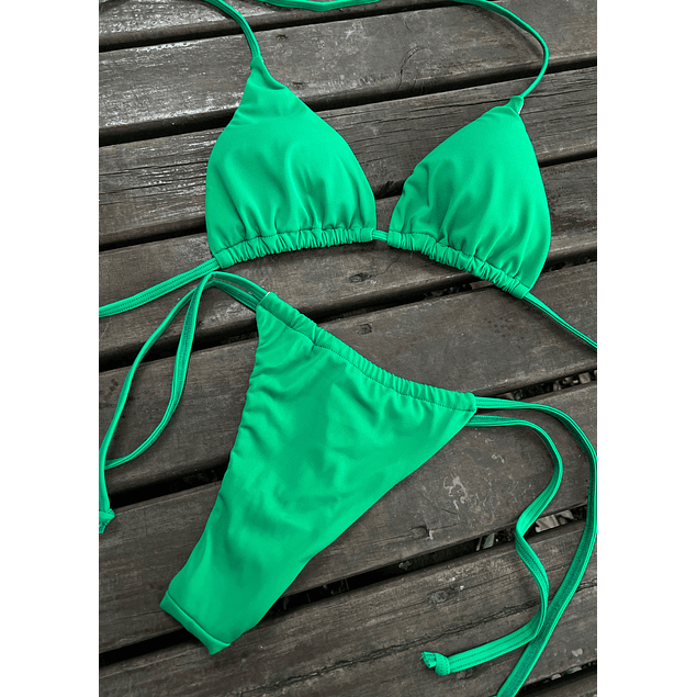 BIKINI BRONCEADOR TANGA CORREDIZA COLORES