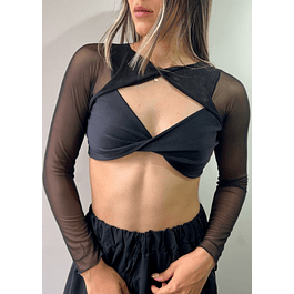 CROP TOP EMMA NEGRO