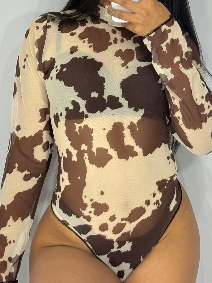 BODY MESH COW PRINT 2
