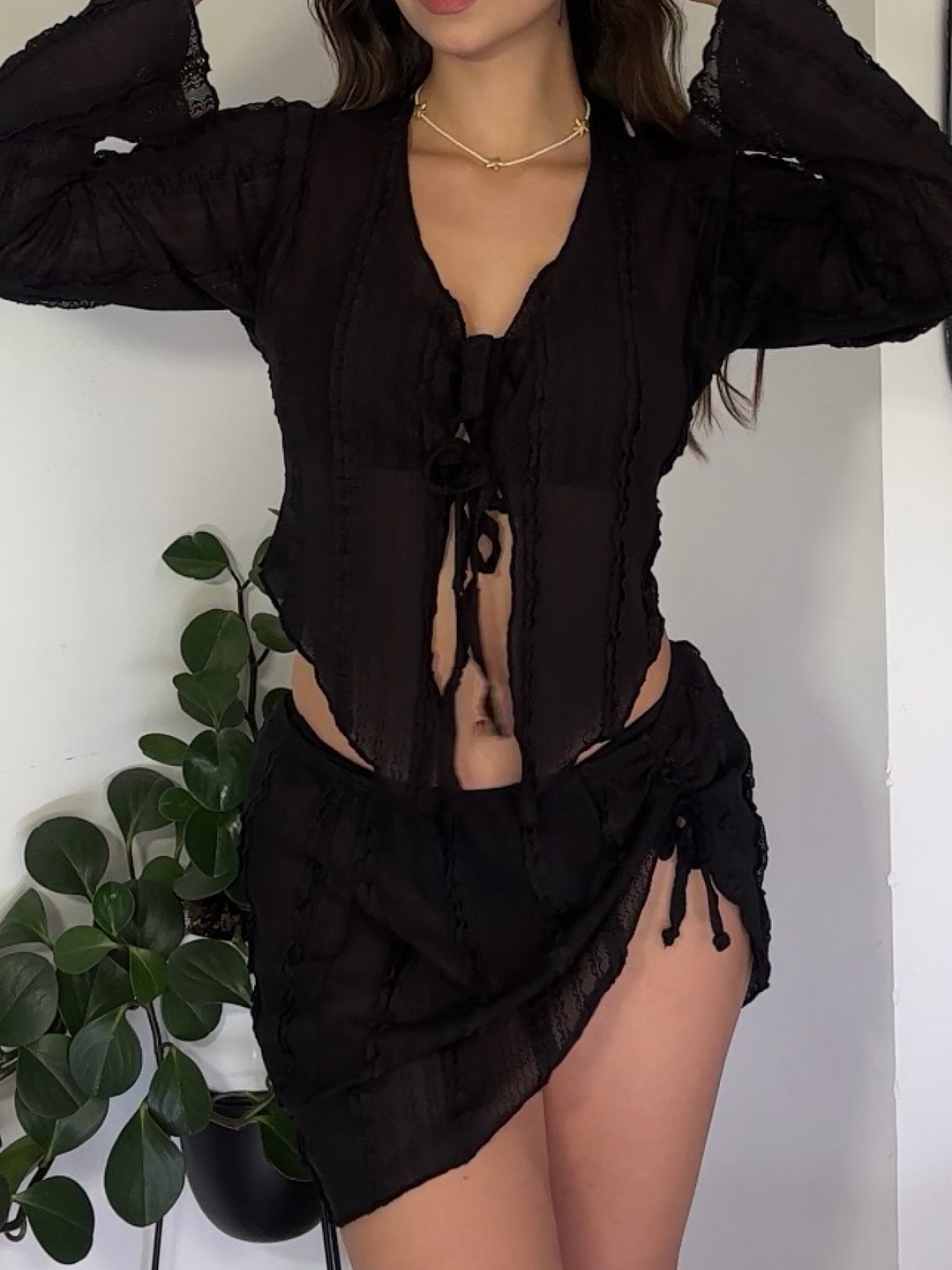 SET PRAIANO: BIKINI + CROP TOP + FALDA 14