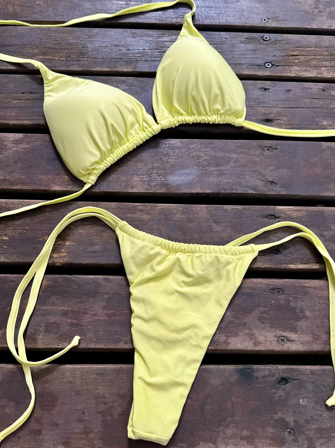 BAZAR BRONCEADOR TANGA CORREDIZA AMARILLO PALIDO IMP 1