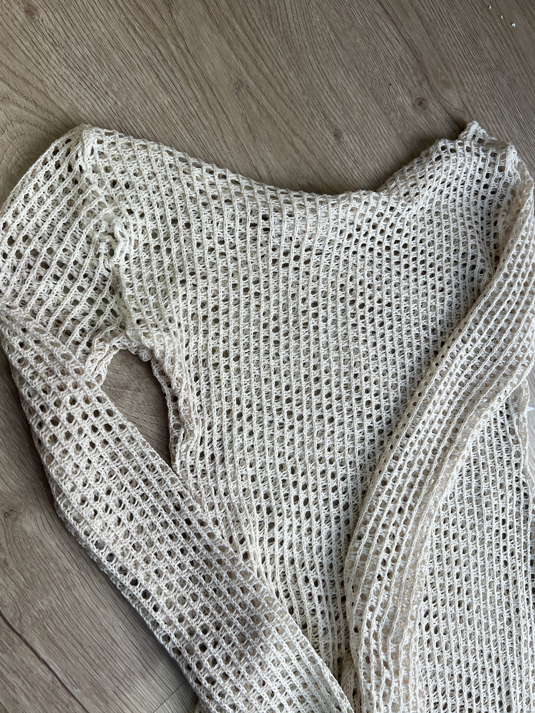 BAZAR VESTIDO CORTO TEJIDO BEIGE IMP 4