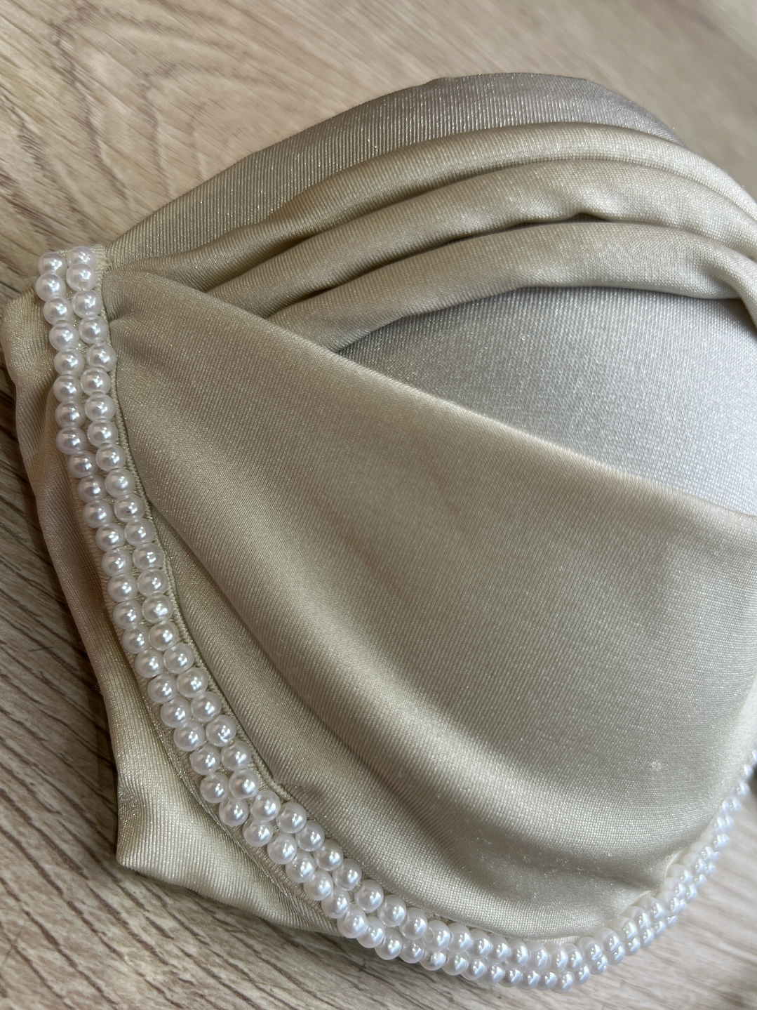 BAZAR BIKINI TOP REALCE PERLAS MARFIL TALLA M IMP 5