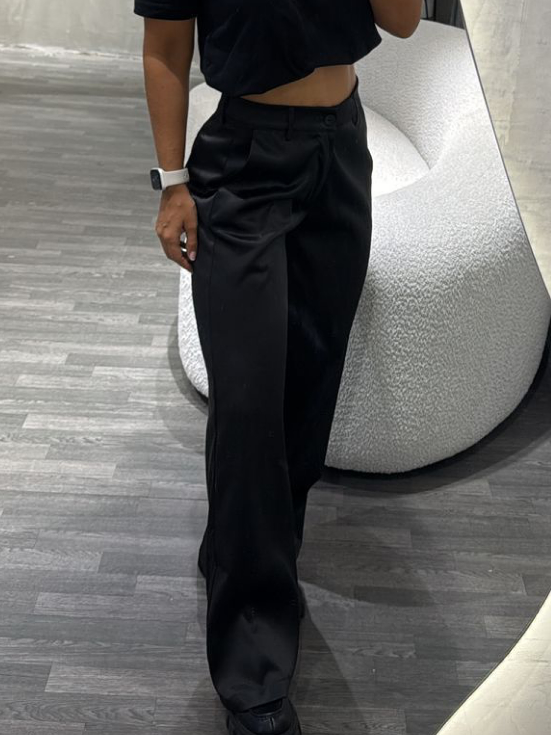 BAZAR PANTALON SATIN NEGRO TALLA M 1