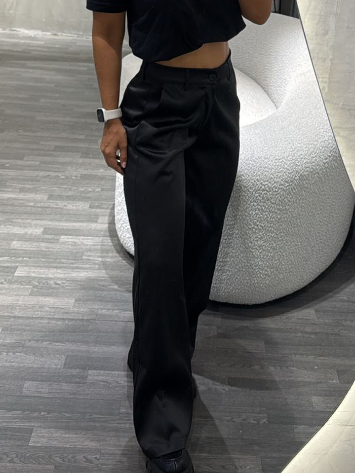 BAZAR PANTALON SATIN NEGRO TALLA M 1