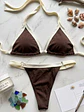 BIKINI BRONCEADOR TANGA REGULABLE BICOLOR - Miniatura 2