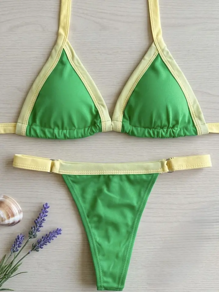 BIKINI BRONCEADOR TANGA REGULABLE BICOLOR 4