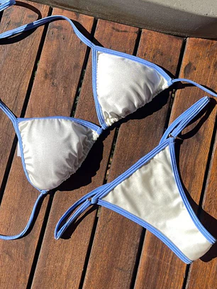 BIKINI BRONCEADOR SATINADO BICOLOR