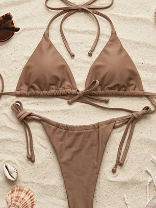 BIKINI BRONCEADOR TANGA CORREDIZA COLORES