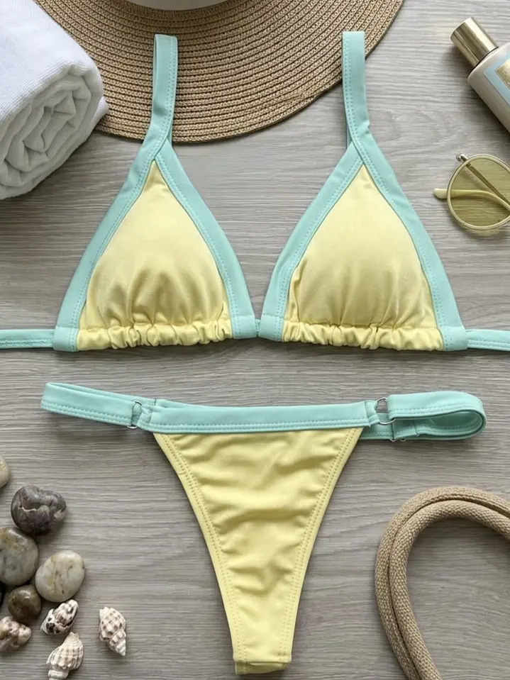 BIKINI BRONCEADOR TANGA REGULABLE BICOLOR 1