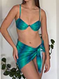 SET AQUA ESTAMPADO BIKINI + PAREO  - Miniatura 4