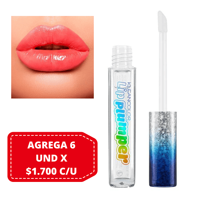 Labial Lip Plumper Transparente de Kleancolor - 575 Clear