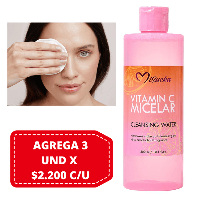 Agua Micelar con Vitamina C - 300 ML