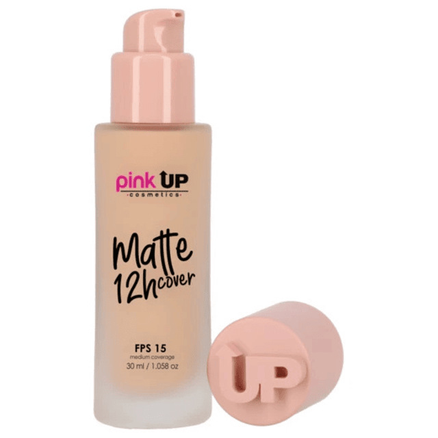 Base Liquida de Cobertura Media y Acabado Matte Pink Up - 400 TRUE BEIGE