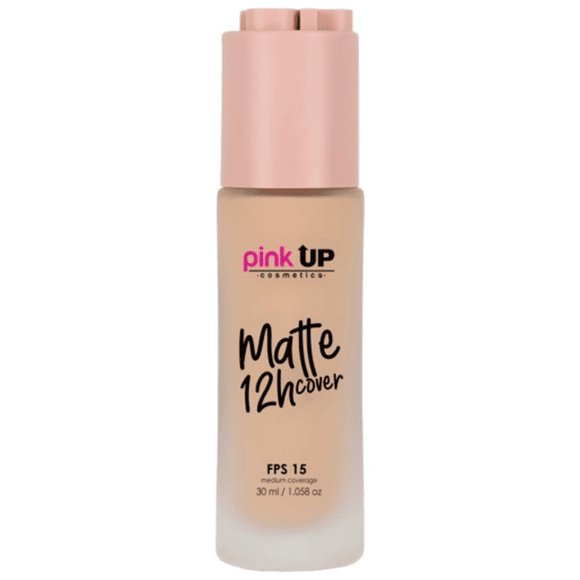 Base Liquida de Cobertura Media y Acabado Matte Pink Up - 400 TRUE BEIGE