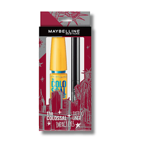 Set de Maybelline, Mascara WTP mas Delineador Tatto - 2 Piezas