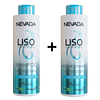 Pack Shampo y Acondicionador NEVADA Liso Iluminado - 500 Ml 