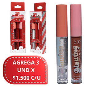 Duo de Labial Liquido Mate + Brillo de Labios SAS Cosmetics - SAC089 - 02