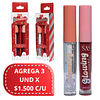 Duo de Labial Liquido Mate + Brillo de Labios SAS Cosmetics - SAC089 - 04