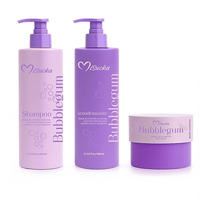 Pack de Shampo, Acondicionador y Mascarilla Capilar Bubblegum Misucka