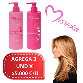 Pack de Shampo y Acondicionador Candy 400 Ml Misucka